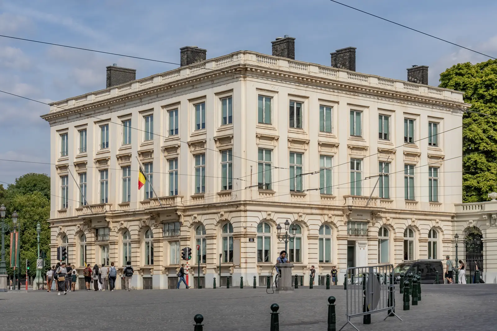 La façade d'un hôtel à Bruxelles